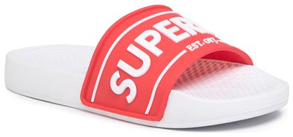 Superdry Edit Chunky Slides σε Κόκκινο Χρώμα