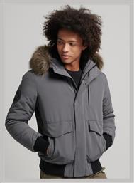 Superdry Everest Ανδρικό Χειμωνιάτικο Μπουφάν Bomber Charcoal