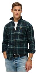 Superdry Lumberjack Ανδρικό Πουκάμισο Μακρυμάνικo Καρό Navy