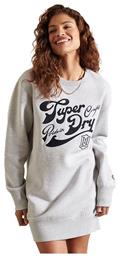 Superdry Pride In Craft Mini All Day Φόρεμα Βαμβακερό Glacier Grey Marl