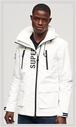 Superdry Ultimate SD Windcheater Ανδρικό Χειμωνιάτικο Μπουφάν Αντιανεμικό Λευκό