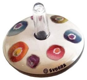 Svoora Mini Retro Spinning Tin Top Esperides (3 Σχέδια)