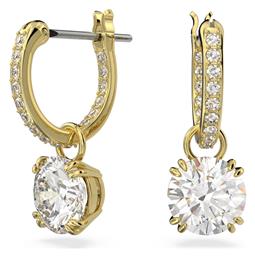 Swarovski Constella Drop Σκουλαρίκια Κρεμαστά Επιχρυσωμένα με Πέτρες