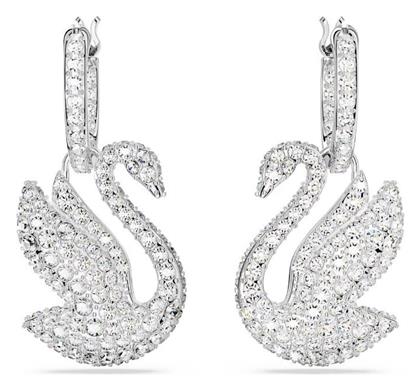 Swarovski Iconic Swan Γυναικεία Σκουλαρίκια Κρεμαστά με Πέτρες