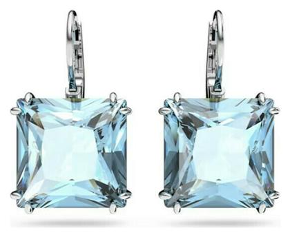 Swarovski Millenia Square Cut Σκουλαρίκια Κρεμαστά από Ασήμι με Πέτρες