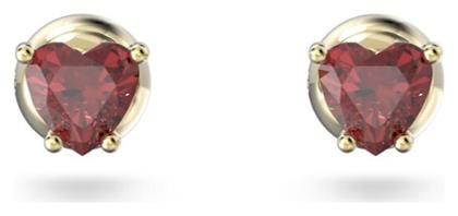 Swarovski Stilla Heart Γυναικεία Σκουλαρίκια Επιχρυσωμένα με Πέτρες από το Notos