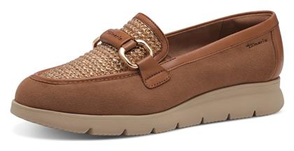 Tamaris Δερμάτινα Γυναικεία Loafers σε Ταμπά Χρώμα