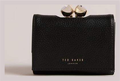 Ted Baker Μεγάλο Δερμάτινο Γυναικείο Πορτοφόλι Μαύρο από το X-ray shoes