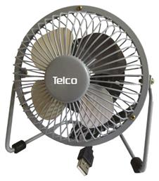 Telco 401 4'' Fan Ανεμιστηράκι USB 4'' Ασημί από το Plus4u