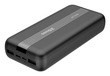 Tellur PBC203 Power Bank 20000mAh με 2 Θύρες USB-A και Θύρα USB-C Μαύρο από το Designdrops