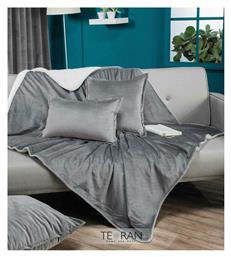 Teoran Velour Κουβέρτα Γούνινη Καναπέ 130x160εκ. 11 Silver από το Designdrops