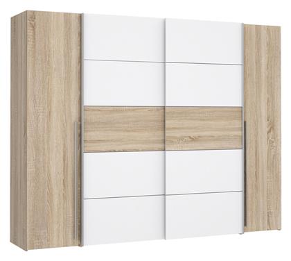 Τετράφυλλη Verzo 270.5x61x210.5cm Oak-λευκό