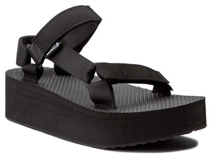 Teva Flatform Universal Γυναικεία Σανδάλια Sporty Flatforms σε Μαύρο Χρώμα