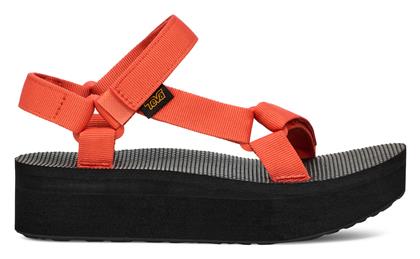 Teva Universal Γυναικεία Σανδάλια Ανατομικά Sporty Flatforms σε Πορτοκαλί Χρώμα