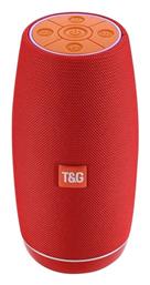 TG-108 Ηχείο Bluetooth 5W με Ραδιόφωνο και Διάρκεια Μπαταρίας έως 4 ώρες Red