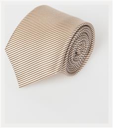 The Bostonians Ανδρική Γραβάτα με Σχέδια σε Μπεζ Χρώμα