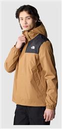 The North Face Antora Ανδρικό Δερμάτινο Μπουφάν Αδιάβροχο Brown-black