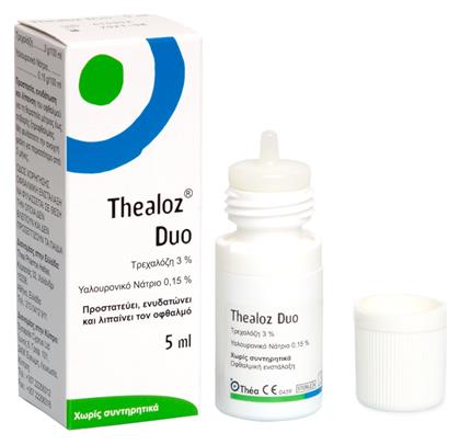 Thea Pharma Hellas Thealoz Duo Οφθαλμικές Σταγόνες με Υαλουρονικό Οξύ για Ξηροφθαλμία 5ml