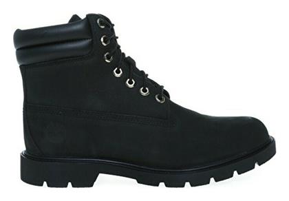 Timberland 6 In Basic Δερμάτινα Μαύρα Ανδρικά Αρβυλάκια