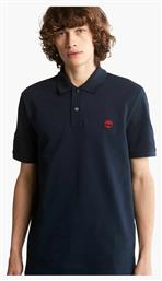 Timberland Ανδρικό T-shirt Κοντομάνικο Polo Navy Μπλε