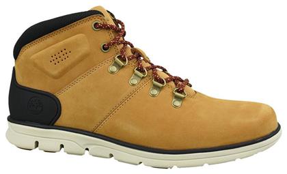 Timberland Bradstreet Mid Hiker Suede Κίτρινα Ανδρικά Μποτάκια