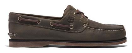 Timberland Classic Boat 2-eye Ανδρικά Boat Shoes σε Πράσινο Χρώμα