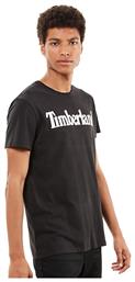 Timberland Kennebec River Ανδρικό T-shirt Μαύρο Με Λογότυπο