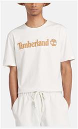 Timberland Kennebec River Linear Ανδρικό T-shirt Κοντομάνικο Natural