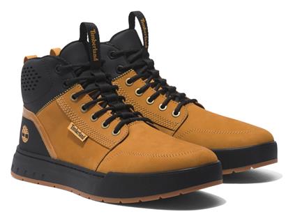 Timberland Sport Mid-hiker Δερμάτινα Κίτρινα Ανδρικά Μποτάκια