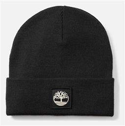 Timberland Tonal Beanie Ανδρικός Σκούφος Πλεκτός σε Μαύρο χρώμα