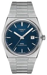 Tissot PRX Powermatic 80 Ρολόι Μπαταρίας με Ασημί Μεταλλικό Μπρασελέ από το Eleftheriou Online