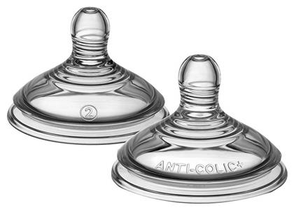 Tommee Tippee Closer To Nature Θηλές από Σιλικόνη Μεσαίας Ροής για 3+ μηνών 2τμχ