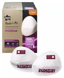 Tommee Tippee Επιθέματα Στήθους Made for Me Large 100τμχ από το Pharm24