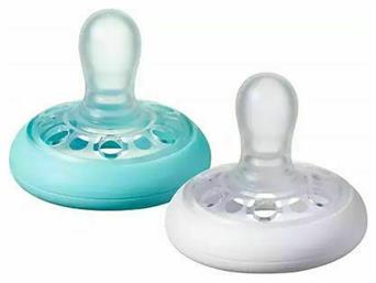 Tommee Tippee Ορθοδοντικές Πιπίλες Σιλικόνης λευκό/τιρκουάζ για 6-18 μηνών 2τμχ