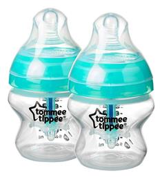 Tommee Tippee Σετ Πλαστικά Μπιμπερό Advanced Anti-Colic Κατά των Κολικών με Θηλή Σιλικόνης 150ml για 0+ μηνών 2τμχ