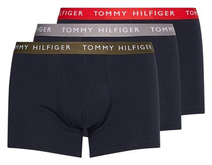 Tommy Hilfiger Ανδρικά Boxer Μπλε Μονόχρωμα 3Pack