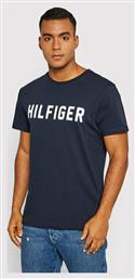 Tommy Hilfiger Ανδρικό T-shirt Navy Μπλε με Λογότυπο