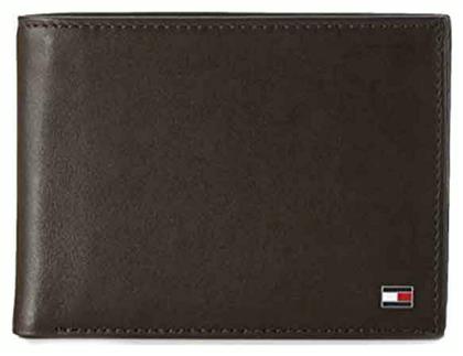 Tommy Hilfiger BIFOLD LEATHER Δερμάτινο Ανδρικό Πορτοφόλι Καφέ από το X-ray shoes