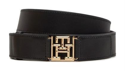 Tommy Hilfiger Δερμάτινη Γυναικεία Ζώνη Μαύρη