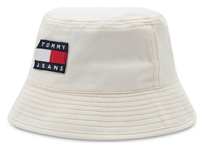 Tommy Hilfiger Υφασμάτινo Ανδρικό Καπέλο Στυλ Bucket Μπεζ