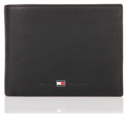 Tommy Hilfiger Leather Credit Card Δερμάτινο Ανδρικό Πορτοφόλι Μαύρο