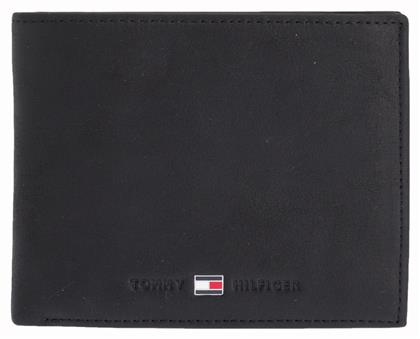 Tommy Hilfiger Leather Trifold Δερμάτινο Ανδρικό Πορτοφόλι Μαύρο