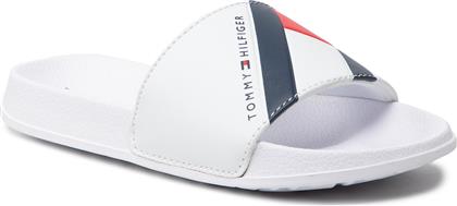 Tommy Hilfiger Παιδικές Σαγιονάρες Slides Λευκές