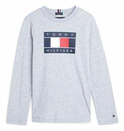 Tommy Hilfiger Παιδική Χειμερινή Μπλούζα Μακρυμάνικη Γκρι