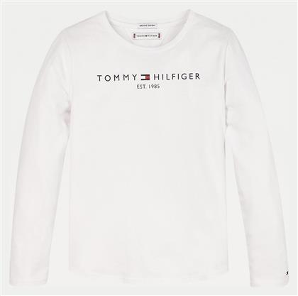 Tommy Hilfiger Παιδική Χειμερινή Μπλούζα Μακρυμάνικη Λευκή