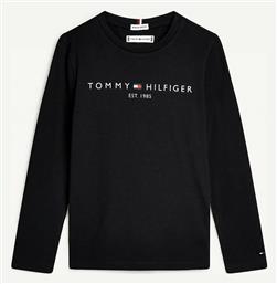 Tommy Hilfiger Παιδική Χειμερινή Μπλούζα Μακρυμάνικη Μαύρη