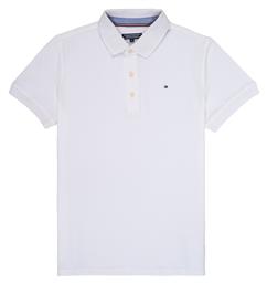 Tommy Hilfiger Παιδικό Καλοκαιρινό Polo Κοντομάνικο Λευκό