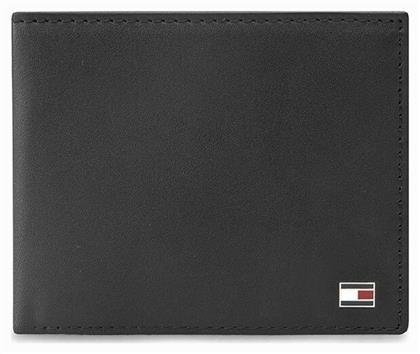 Tommy Hilfiger Small Embossed Bifold Δερμάτινο Ανδρικό Πορτοφόλι Μαύρο