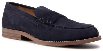 Tommy Hilfiger Suede Ανδρικά Loafers σε Μπλε Χρώμα