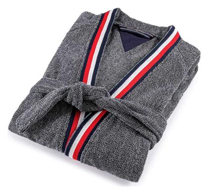 Tommy Hilfiger Teddy Μπουρνούζι με Γιακά Γκρι/μπλε από το Polihome